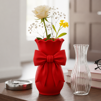 Vas Bunga Pita Estetik | Flower Vase Dekorasi Meja Minimalis 3D Print