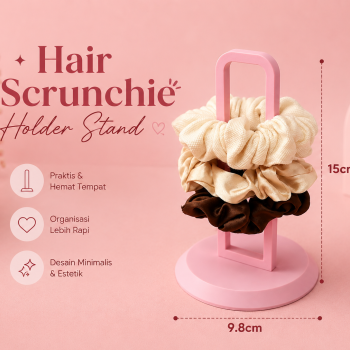 Tempat Ikat Rambut Scrunchie Organizer | Hair Tie Holder Stand Minimalis 3D Print