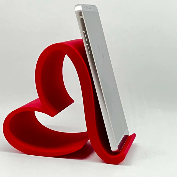 Holder HP Bentuk Hati | Phone Stand Minimalis Estetik | Stand Smartphone 3D Print