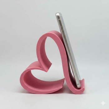Holder HP Bentuk Hati | Phone Stand Minimalis Estetik | Stand Smartphone 3D Print