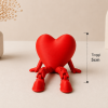 Hiasan Meja Karakter Hati Lucu 3D Mini Dekorasi Meja