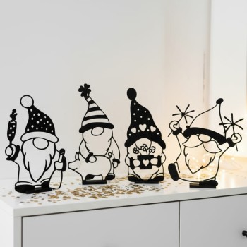 Figura Dekorasi Aesthetic Gnome Minimalis – Pajangan Meja 3D Print PLA