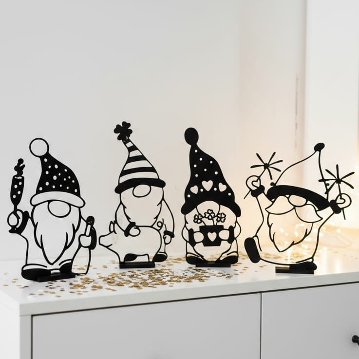 Figura Dekorasi Aesthetic Gnome Minimalis – Pajangan Meja 3D Print PLA