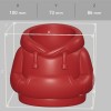 Tempat Pensil Bentuk Hoodie – Organizer Meja Unik Bahan PLA Print 3D