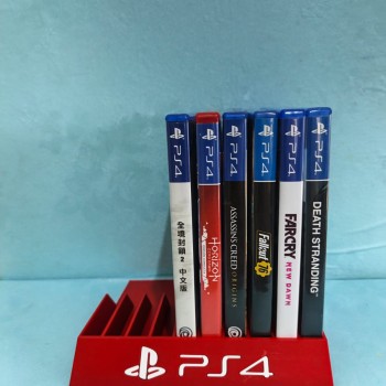 Rak Game PS4 – Stand Penyimpanan Kaset / Disc PS4 Bahan PLA Print 3D