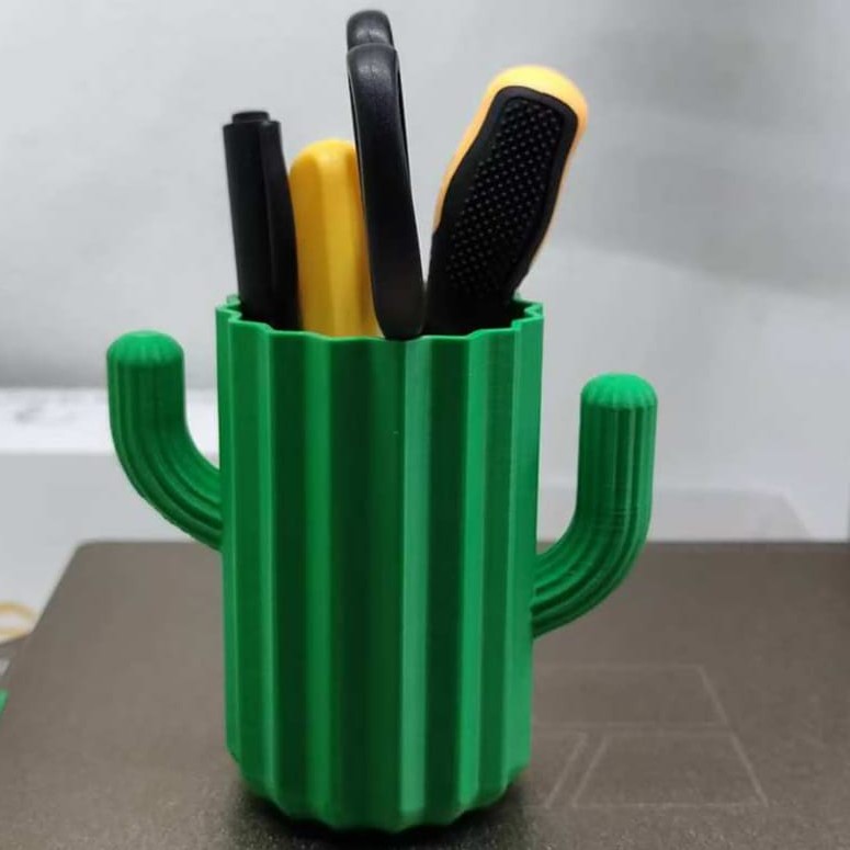 Tempat Pensil Kaktus | Cactus Pen Holder | Organizer Meja Estetik 3D Print