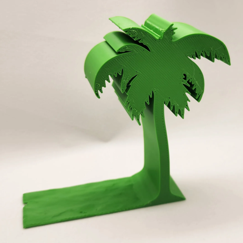 Bookend / Penyangga Buku Aesthetic Pohon Kelapa – Dekorasi Rak Buku 3D Print PLA