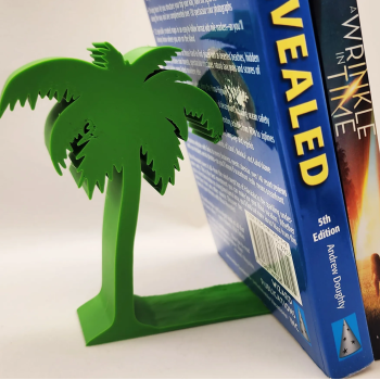 Bookend / Penyangga Buku Aesthetic Pohon Kelapa – Dekorasi Rak Buku 3D Print PLA