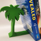 Bookend / Penyangga Buku Aesthetic Pohon Kelapa – Dekorasi Rak Buku 3D Print PLA