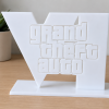 Plakat Dekoratif GTA VI | Pajangan Meja Aesthetic PLA 3D Print