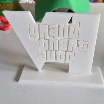 Plakat Dekoratif GTA VI | Pajangan Meja Aesthetic PLA 3D Print
