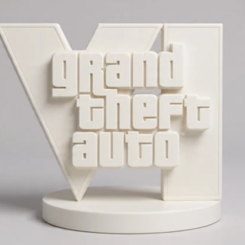 Plakat Dekoratif GTA VI – Pajangan Meja Gaming 3D Print