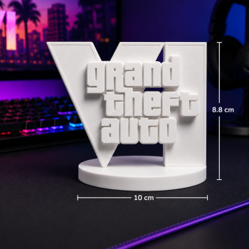 Plakat Dekoratif GTA VI – Pajangan Meja Gaming 3D Print