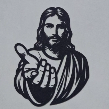 Hiasan Dinding Yesus Mengulurkan Tangan 3D Print – Dekorasi Dinding Religi Minimalis