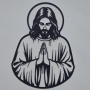 Hiasan Dinding Yesus Berdoa 3D Print – Dekorasi Dinding Religi Minimalis