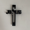 Hiasan Dinding Salib Tulisan JESUS 3D Print – Dekorasi Dinding Religi Minimalis