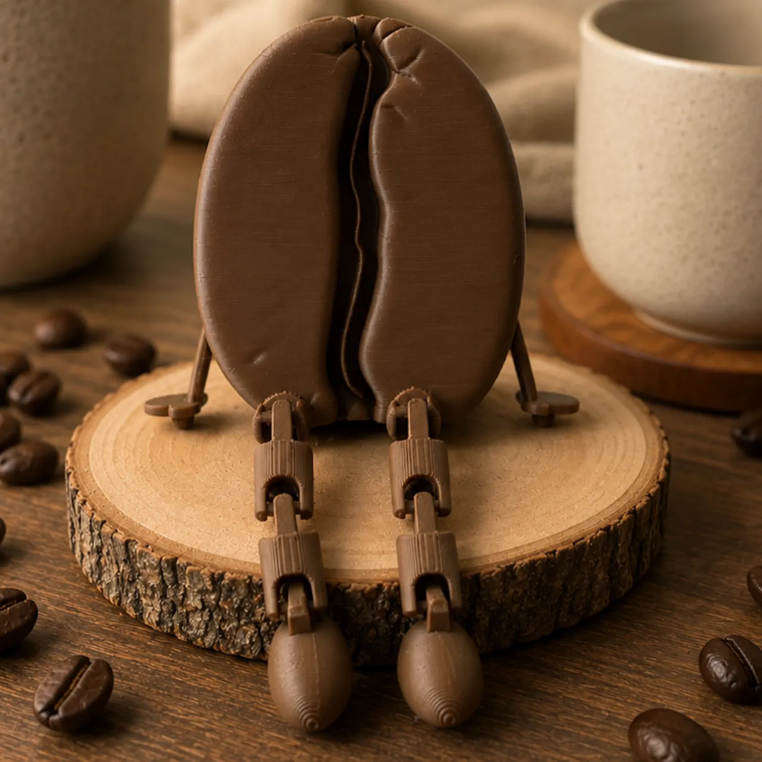 Hiasan Meja Biji Kopi 3D Print Dekorasi Coffee Bean Unik Pajangan Estetik Minimalis