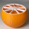 Tempat Pensil Bentuk Jeruk 3D | Orange Slice Pen Holder | Desk Organizer Estetik | Dekorasi Meja Unik