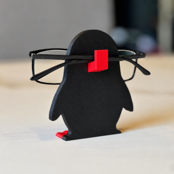 Tempat Kacamata Penguin Lucu | Glasses Holder Meja Karakter 3D Print Organizer Kacamata Estetik